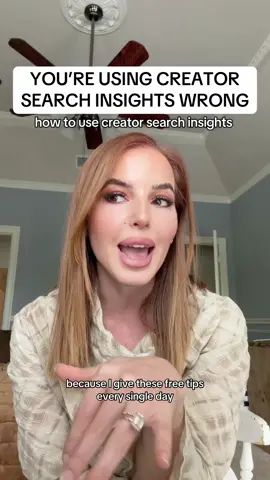 How to use creator search insights the right way #creatorsearchinsights #contentcreatortips #tiktoktips #algorithm 
