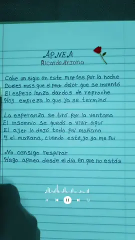 Apnea-Ricardo Arjona🥀🎶❤️‍🩹  #rolitaslovedesamor🥀  #apnea  #ricardoarjona   #letrasdecanciones  #musica_4parati