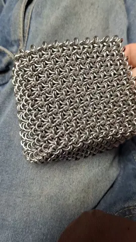 16g saw cut er630 stainless steel jelly cube in the making.. 7x10x10. #jellycube #chainmail #insanity #asmr 