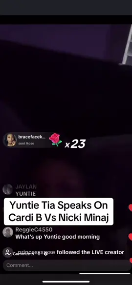 Yuntie Tia Kemp speaks on the Cardi B & Nicki Minaj beef going on. Who team she on?? #tiakemp #yuntietia #nickiminaj #cardib #live