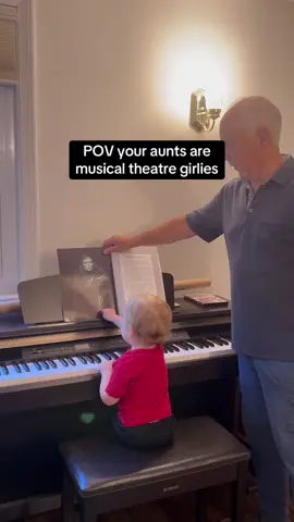 Playing just like his auntie @katscherer showed him 🥹 #wicked @WICKED the Musical @Idina Menzel 