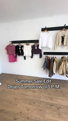 SUMMER SALE EDIT DROPS TOMORROW @ 5 P.M. SET YOUR ALARMS🚨WE WILL BE GOING LIVE!! #DROP #summersale #5pm #tiktoklive 
