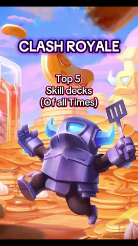 Top 5 Skill Decks Of All Times, Follow Me For More Contents. #clashroyale #viral #fyp #prt #gaming 