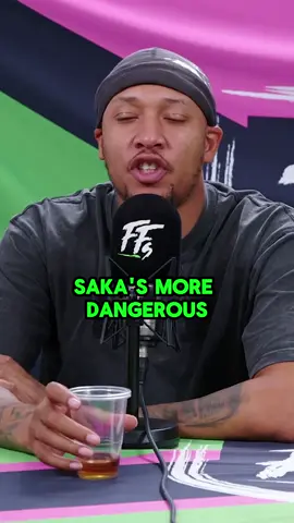 The difference between Saka and Noni 👀 #football #podcast 