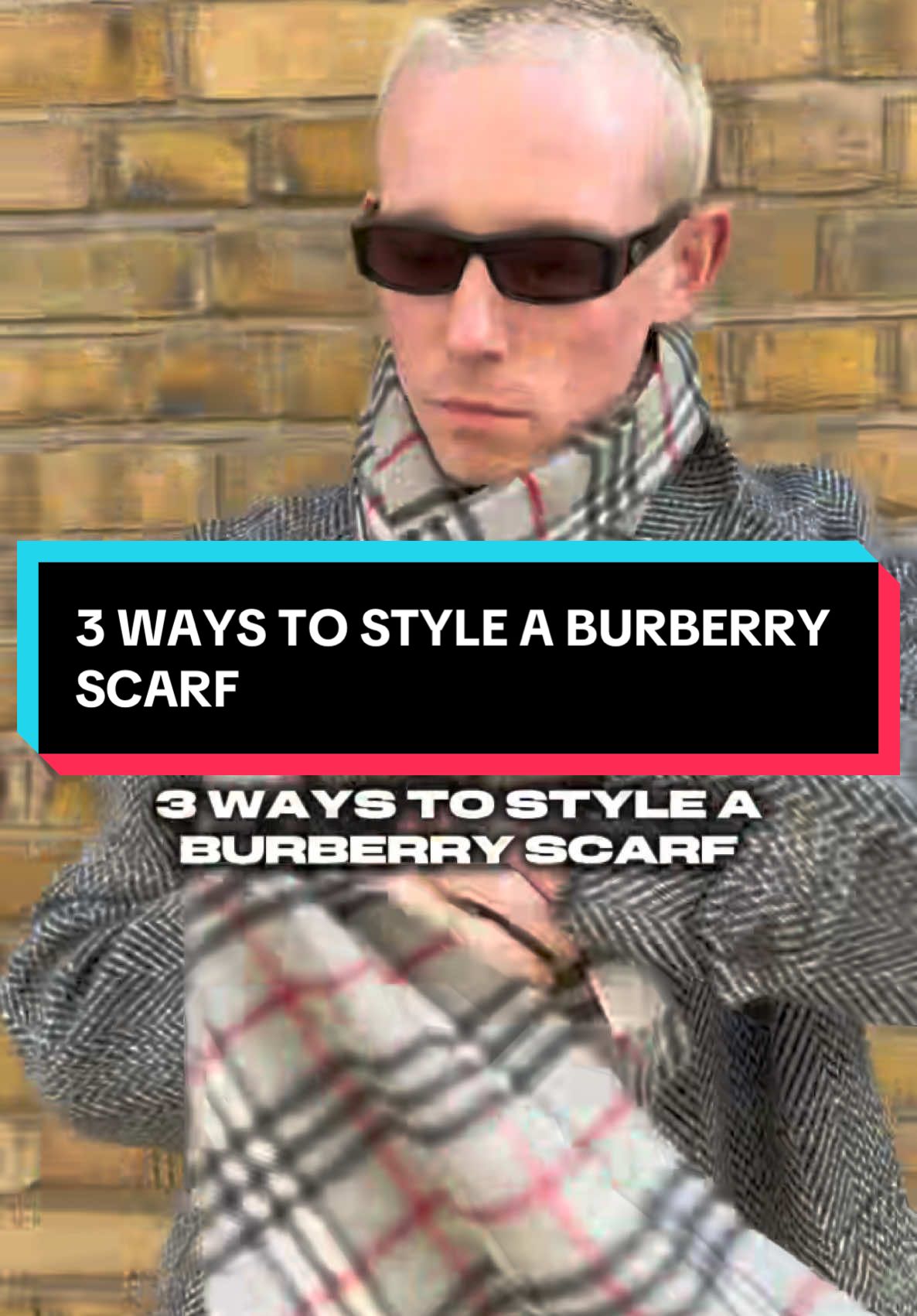 How you styling your scarf this A/W? Here are 3 ways to style a Burberry scarf 🍂 #vintagestyle #fyp 