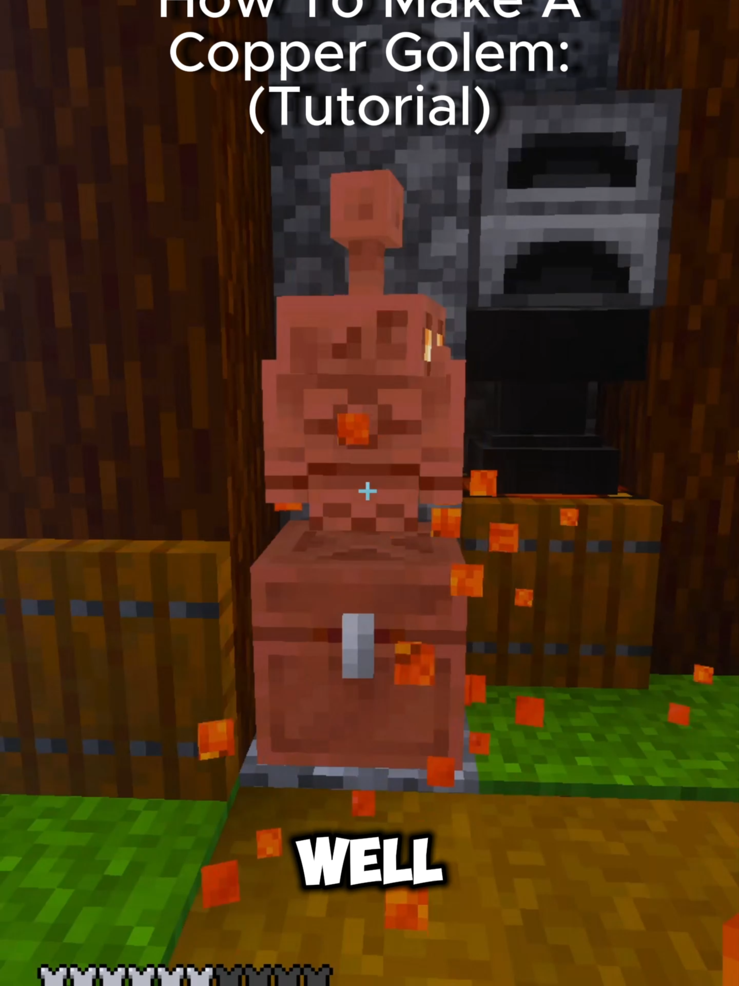 How To Make A Copper Golem (Tutorial)#Minecraft #MrCrafty #fyp #tutorial