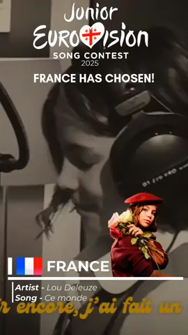 🇫🇷 | France has chosen Lou Deleuze with the song 
