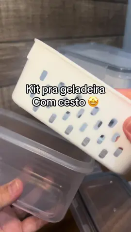 Kit de organizadores de geladeira na promoção #potesprageladeira #organizadoresdegeladeira #promo #tiktokshop 