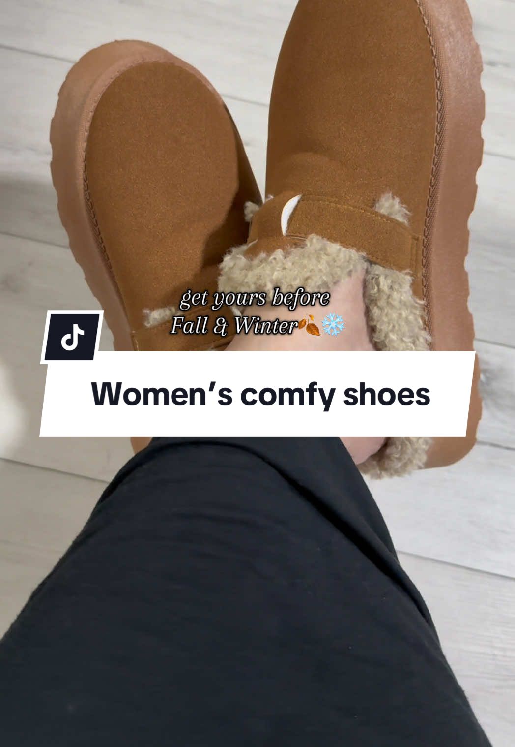 Perfect slides for Fall & Winter🍂❄️ #falldealsforyou #fallshoes #wintershoes #boots 