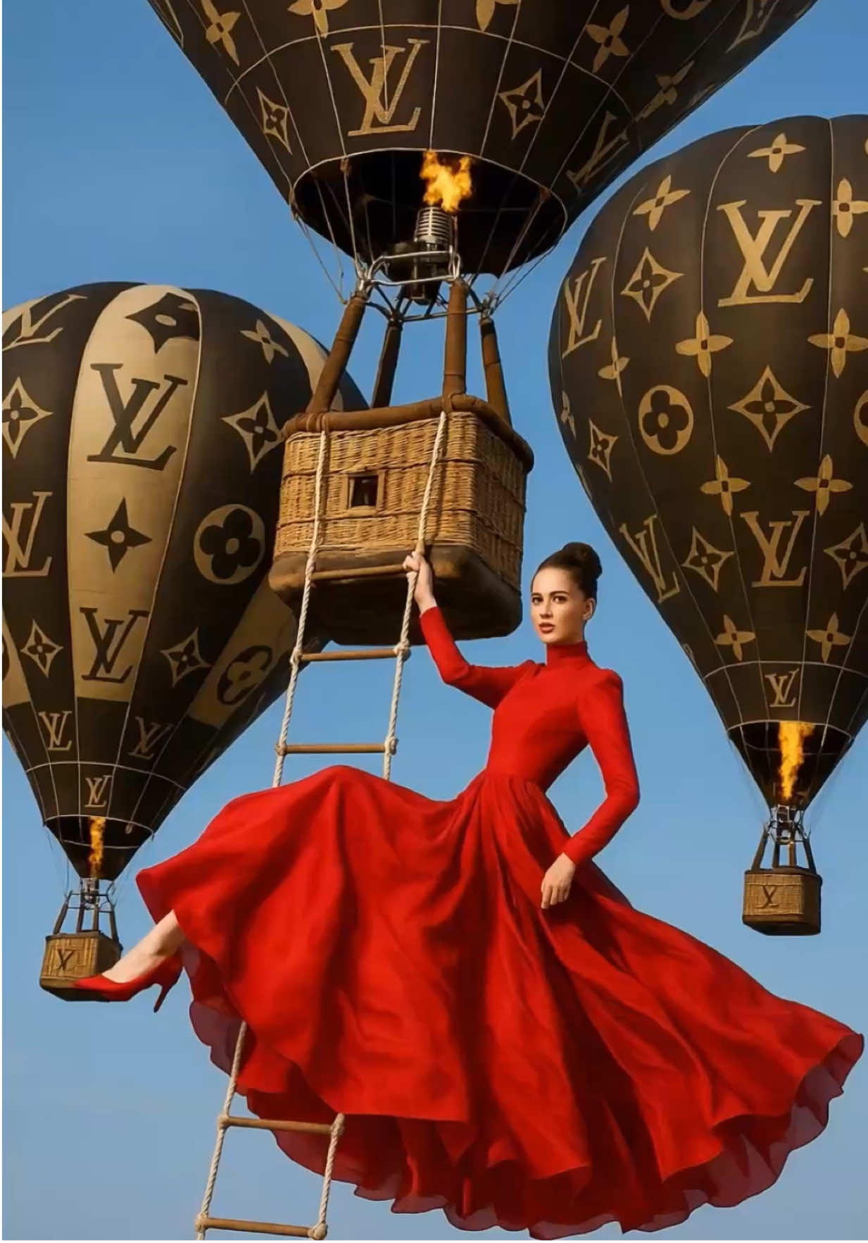 Happy Tuesday🥰. #aifashion #hotairballoon 