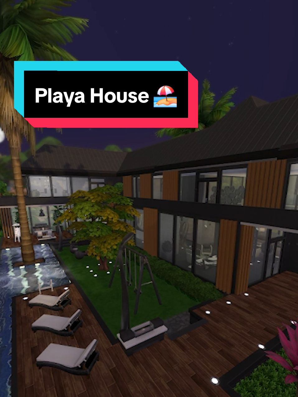 ✨ Una casa frente al mar, diseñada para que cada rincón respire playa y libertad. ¿Quién no soñó con despertar con esta vista? 🌊🌴 Galeria: Playa House ID: EmeSimsAr #LosSims4 #Sims4Build #Sims4Casa #sims4beachhouse 