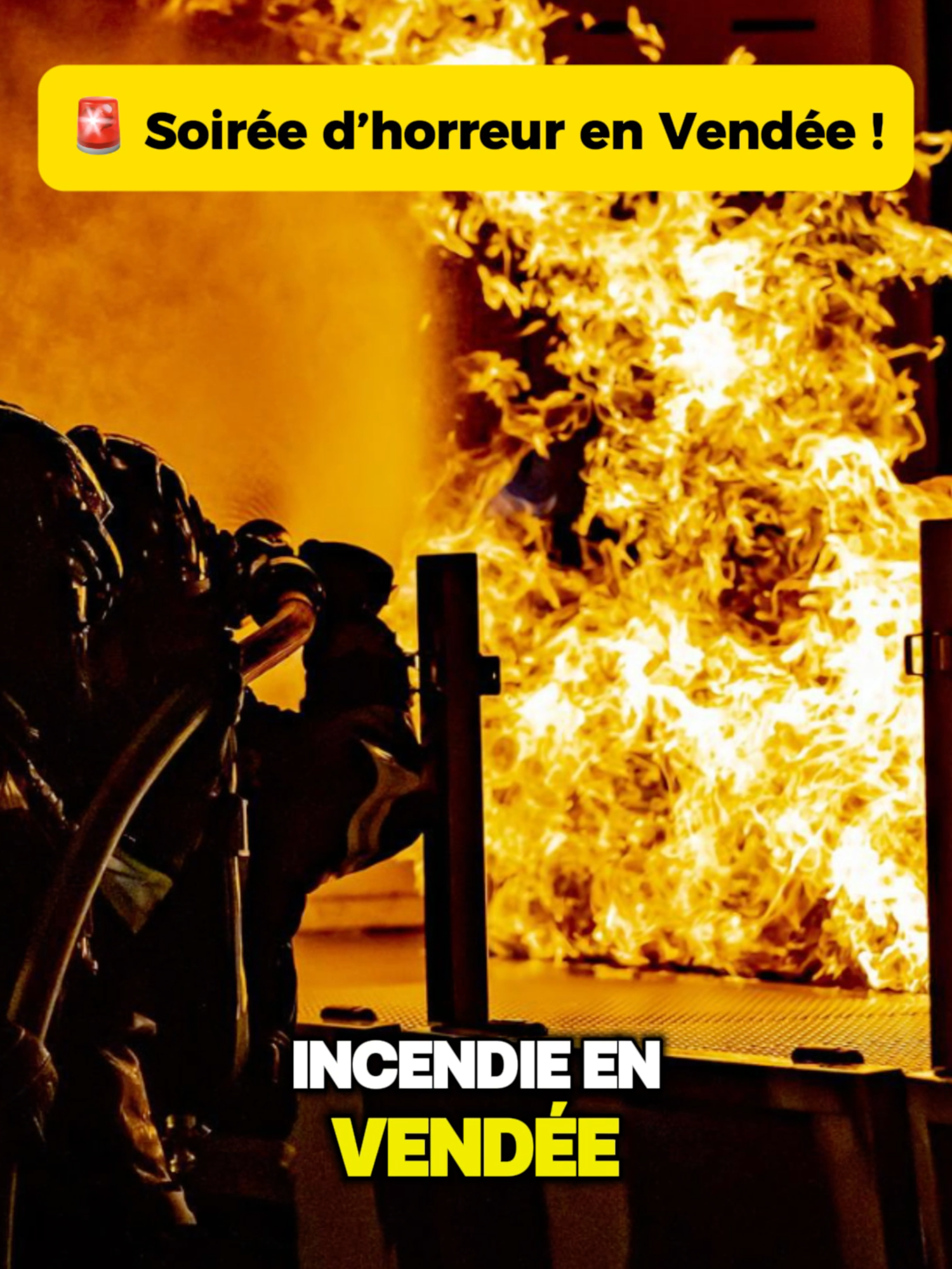 Soirée d’horreur en Vendée… Un incendie s’est déclaré dans la nuit, piégeant les habitants. Malgré l’intervention rapide des secours, une personne a perdu la vie. Une enquête est en cours pour comprendre l’origine du drame. #vendée#FaitsDivers #Drame