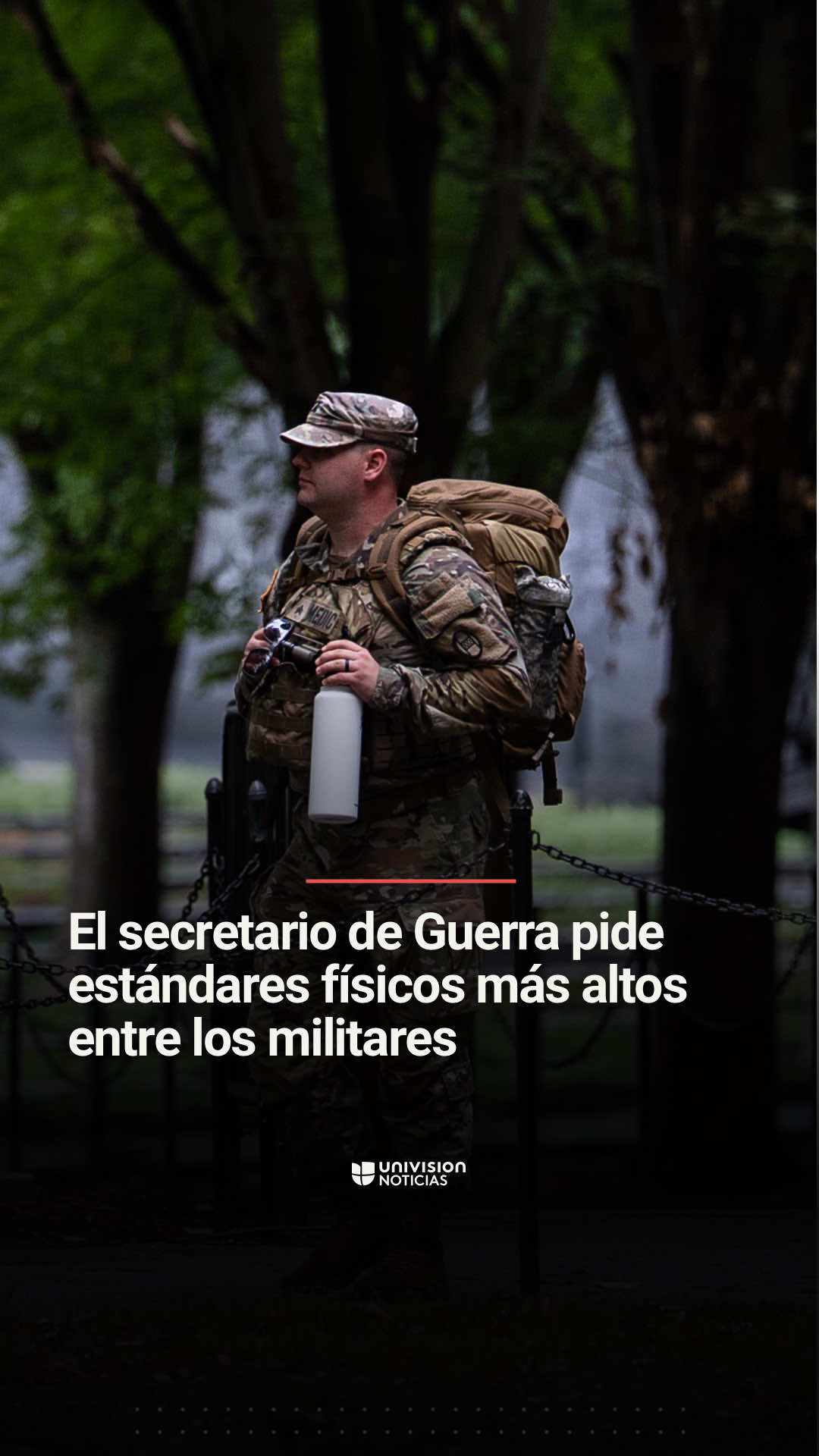 📌 🇺🇸 El secretario de Guerra pide estándares físicos más altos entre los militares. Pete Hegseth dio a conocer que habrá cambios importantes en la diversidad y que estos cuentan con la aprobación del presidente Donald Trump. Además hizo una crítica a los altos mandos con obesidad. Informa Andrea León. 📺 No te pierdas el Noticiero #EdicionDigital de lunes a viernes a las 12pm/11C por Univision. #guerra #soldados #DonaldTrump #army   