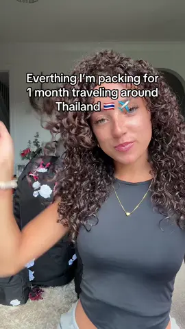 PACK WITH ME. 1 month trip to Thailand lets goooo #thailand#1month#travelling#traveltiktok#packwithme