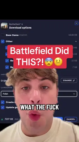 400 GB is WILD😭😭 #Battlefield6 #BattlefieldTikTok #BattlefieldClips #Battlefield6 #CallOfDuty #FPS #VideoGames #Gaming #Gamer #COD #BF4 #COD #CallOfDuty #CinemaScrubs #Battlefield #BlackOps7 