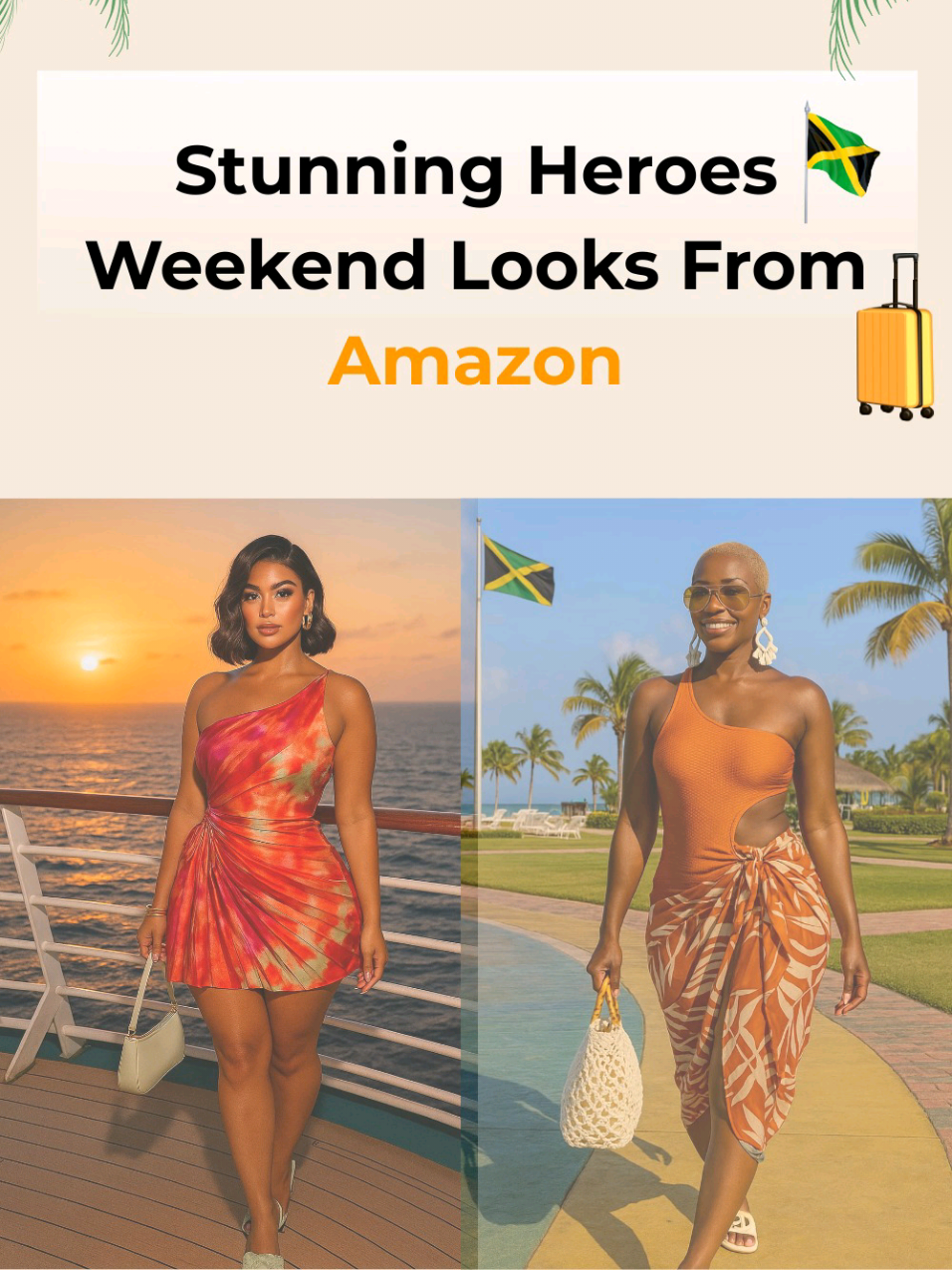 ✨ Heroes Day weekend calls for chic, comfy outfits you can wear from day to night 🇯🇲 All pieces are affordable Amazon finds — shop via my Linktree 🛍 #amazonfinds#OOTD#holidaylook#vacationdress#fyp 