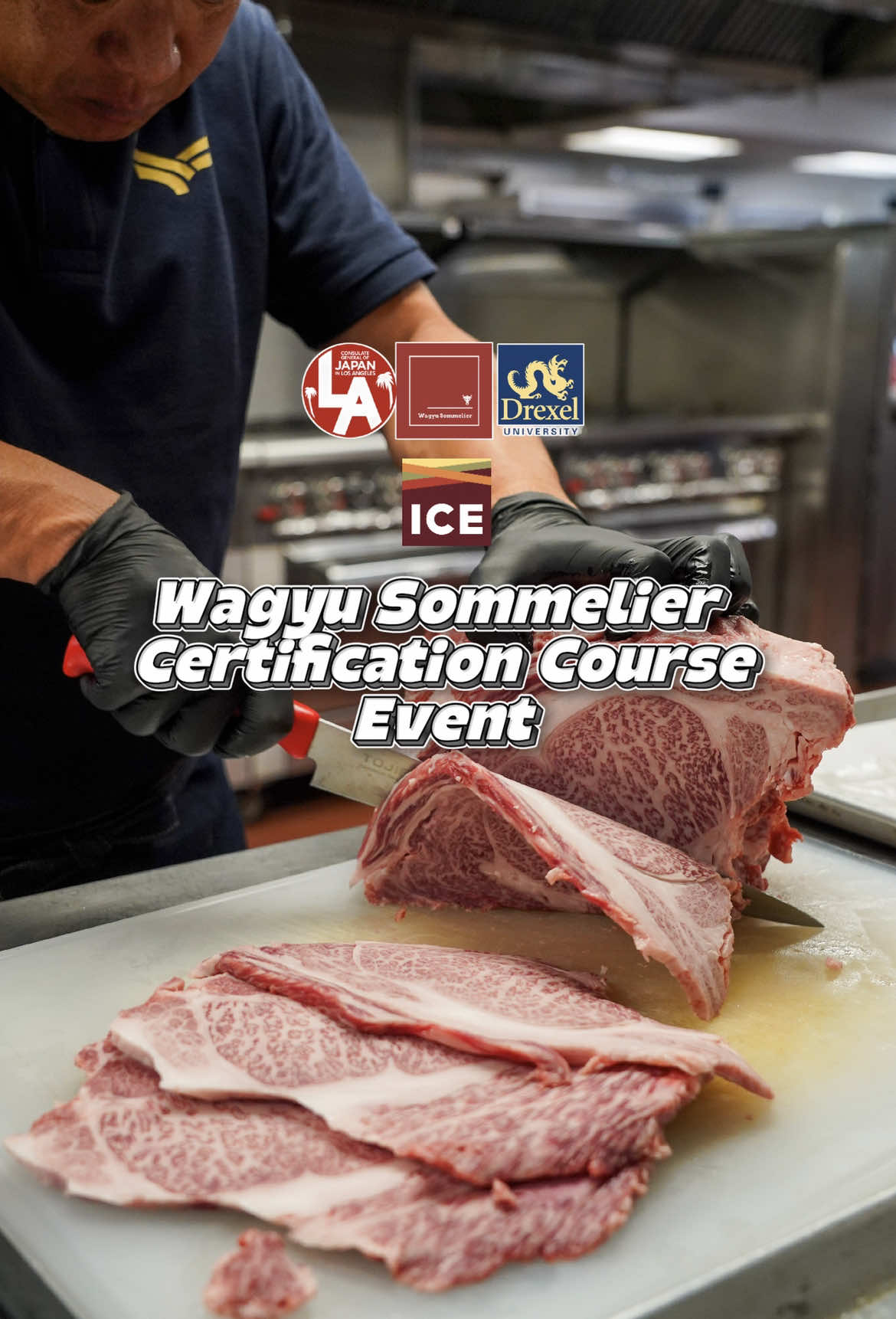 History was made at ICE LA! 🎉 For the first time in Los Angeles, the Wagyu Sommelier Level 1 Certification brought together LA chefs, butchers, industry professionals, and our very own students for three immersive days of hands-on training with Japanese Wagyu. From butchering and cooking demos to nutrition, pricing, and menu design, this course gave participants the tools to understand and showcase one of the world’s most luxurious ingredients. 🥩✨ Congratulations to all who earned their Wagyu Sommelier certification and thank you to Wagyu Sommelier for this unforgettable event— more highlights still to come! #ICECulinary  . . . . . . #LosAngeles #JapaneseWagyu #Wagyu #culinaryschool 