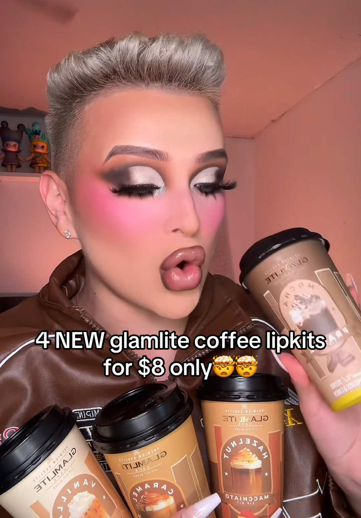 glamlite just dropped 4 NEW coffee lipkits and wow 🤎☕️😍 they’re all so beautiful! my favorites were vanilla latte lipkit , caramel frappe lipkit and the hazelnut lipkit 😍 #fyp #glamlite #makeup #lipkit 