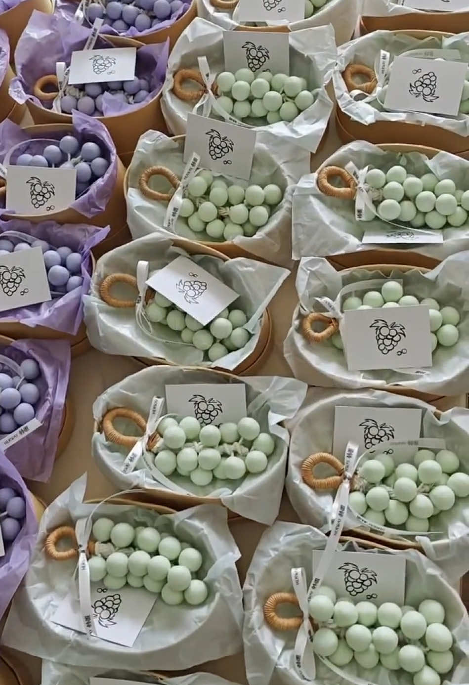 Handmade grape soap packaging #soap #DIY #handmade #grapesoap #soapmaking #diysoap #soapmaker #giftideas #handmadegifts #fyp 