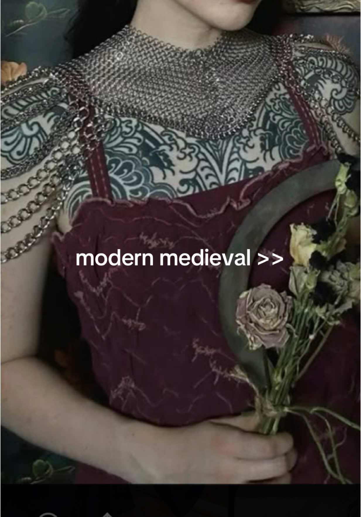 anything with chainmail makes me so giddy #modernmedieval #medieval #renaissance #fashion #aesthetic #fyp 