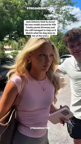 @Jack Doherty tried to escort his new model around his new driveway #jackdoherty #grace 