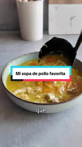 Esta receta nunca falla en mi casa 😍 ¿te animas a prepararla? #sopadepollo #recetasfaciles #recetasdeotoño 