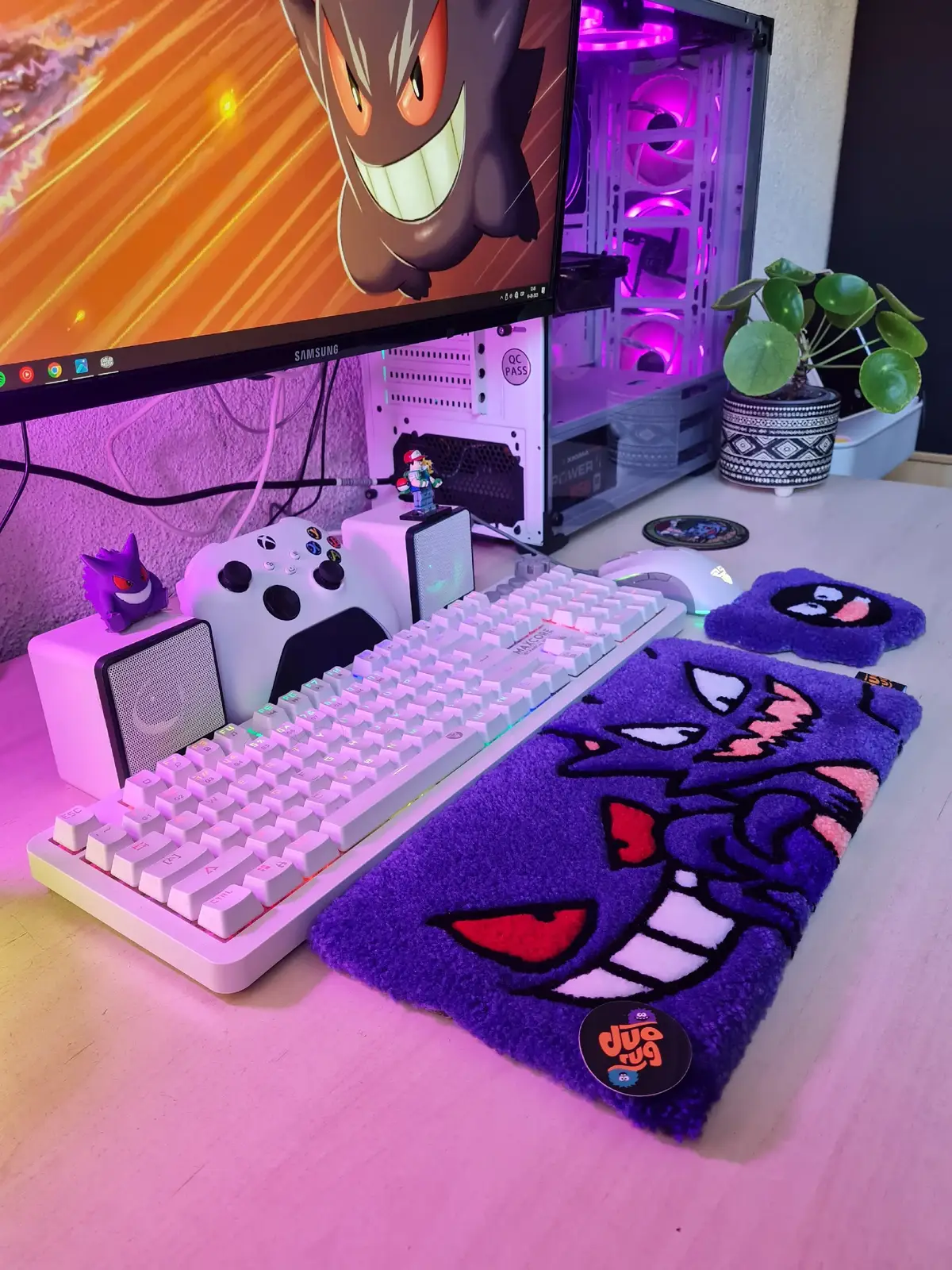 Apoya muñecas del anime Pokemon ✨️ Hecho a mano 🫶 Lana 100% acrfica hipoalergénica 🧶 Protege tus muñecas y decora con una alfombra de escritorio ⌨️👐 #pokemon #Anime #tufting #handmaderugs #alfombras