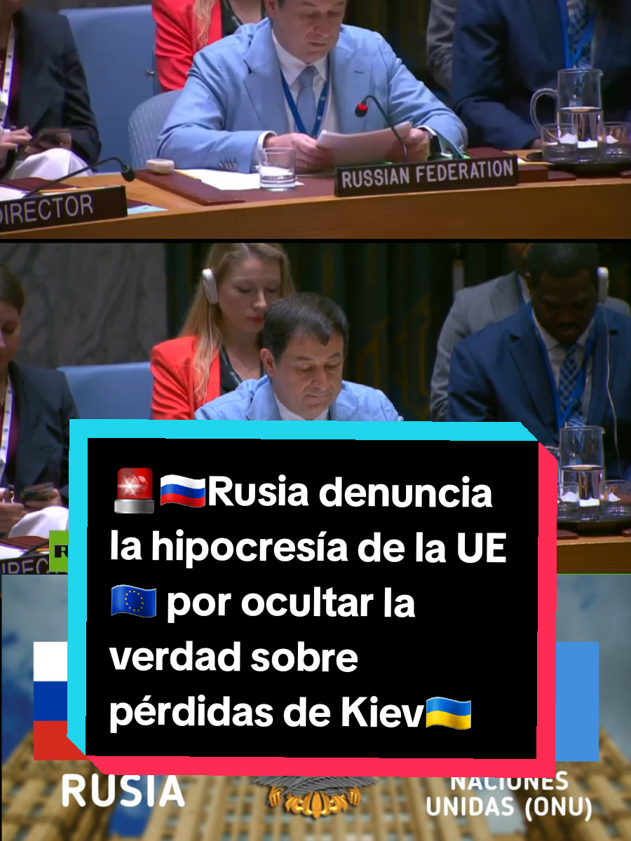 Rusia denuncia En la ONU la hipocresía de la UE por ocultar la verdad sobre pérdidas de Ucrania #news #noticiastiktok #noticias #rusia #nacionesunidas 