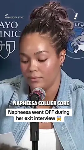#NapheesaCollier had a LOT to say at her end-of-season press conference 🤯 #WNBA #basketball #minnesotalynx #fyp 