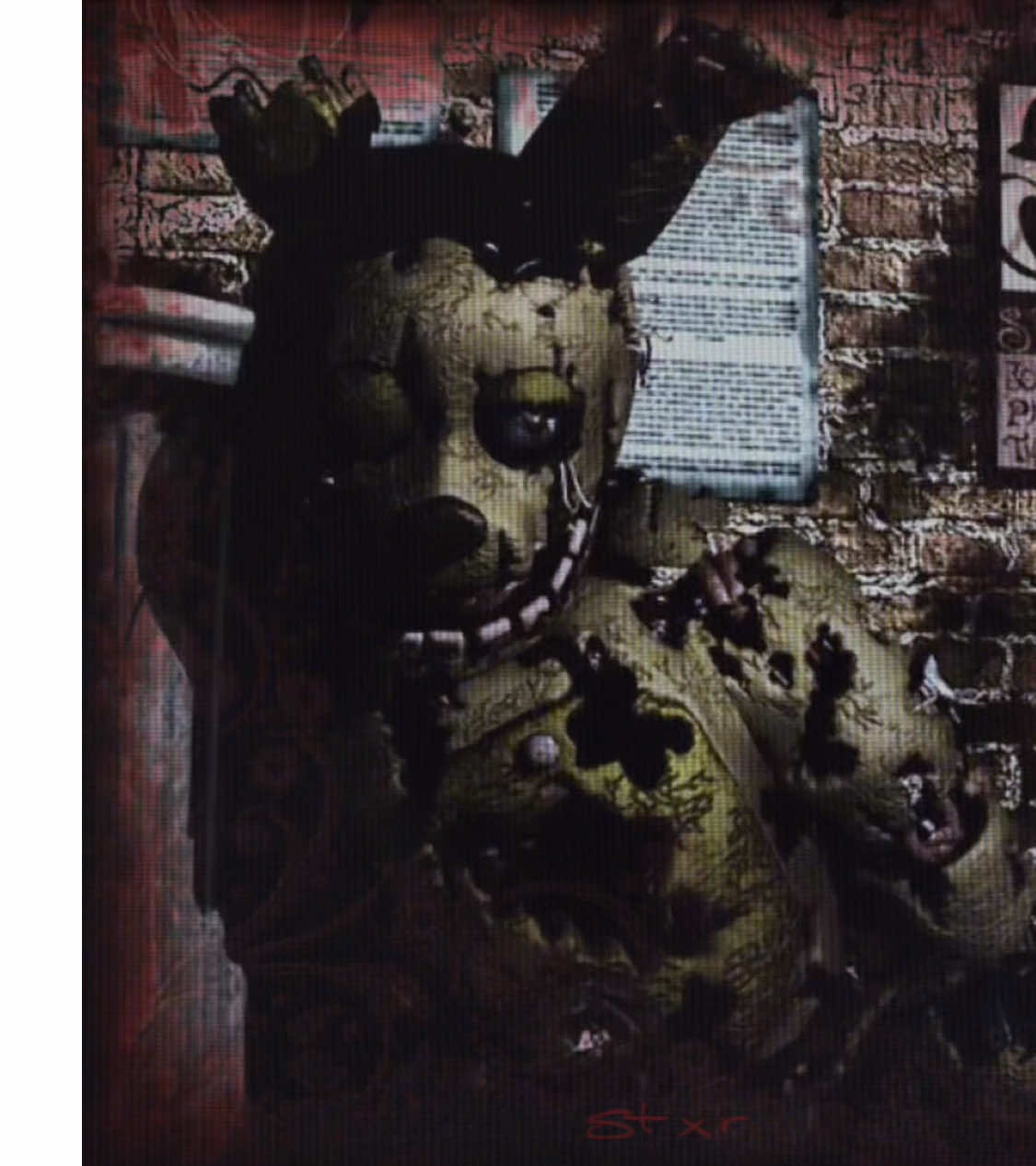 #SPRINGTRAP — happy birthday to my brother Ellis! this should’ve been posted yesterday but oh well #fnaf #springtrap #springtrapedit #animatronic 