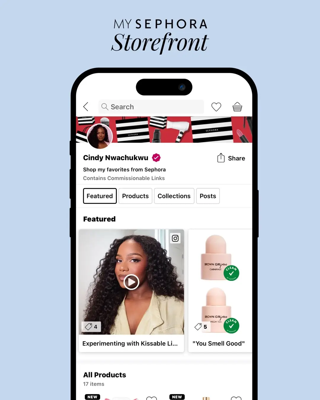 We're excited to announce that My Sephora Storefront is live! Creators can now turn their go-to beauty picks into rewards. Read Sephora's press release in the link in bio. 💋