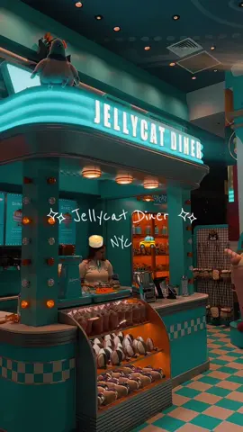 🫐 visiting the NYC Jellycat Diner in FAO Schwarz 🥞 My dad booked a reservation at the adorable @Jellycat Diner where you can order an adorable Jellycat and even add a side or two to your ~meal~  As a pancake lover, I had to get the Fran Pancake and the black and white cookie that’s iconic in New York. The employees at the diner are hilarious, friendly, and put the biggest smile on my face to interact with them as they prepared my items together, and they sent us on our way with enamel pins for each Jellycat you choose, stickers, and a cute bag as well! While this experience is very pricey, it’s a great gift for a kid or anyone looking to make their inner child happy because who can resist an adorable stuffed version of their favorite meal ✨         #myjellycatobsession #jellycat #faoschwarz #jellycatdinernyc #franpancake