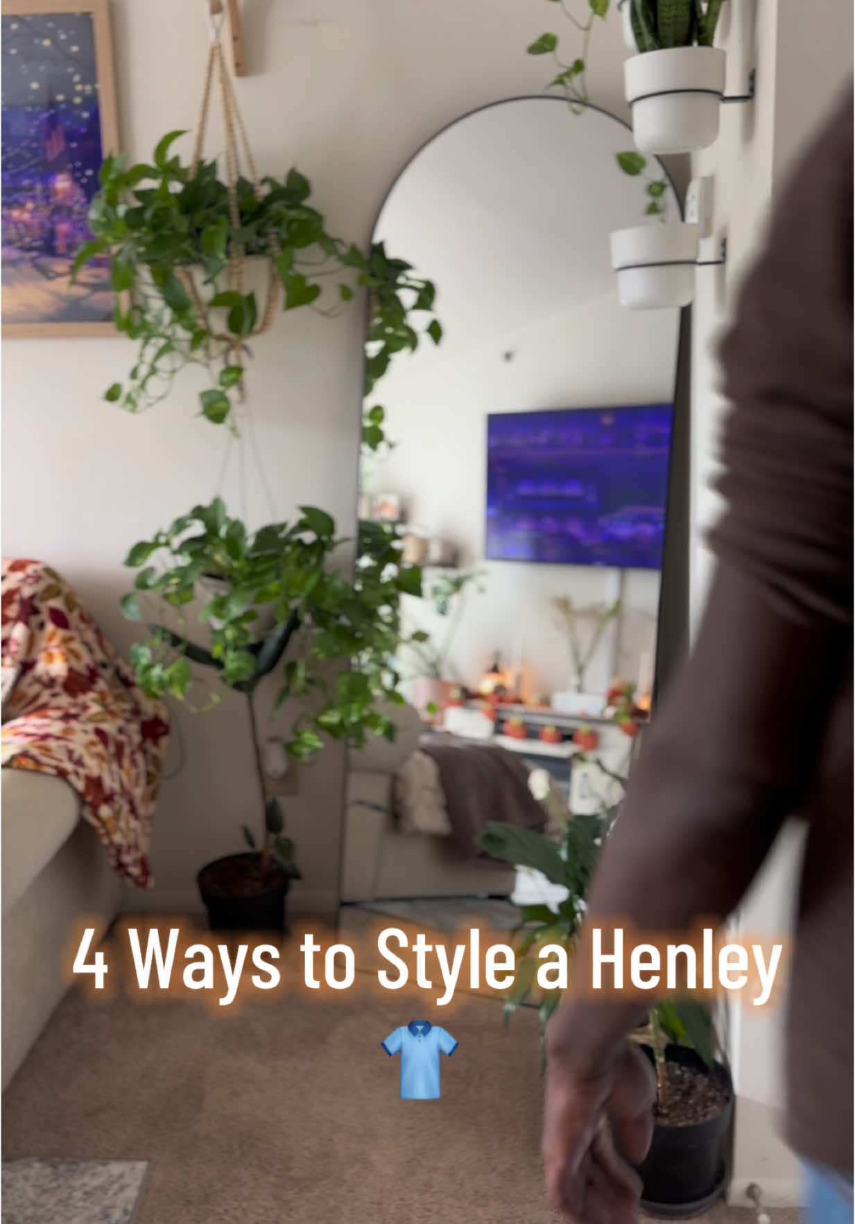 4 ways to style a henley 👕 Which fit is your favorite? Drop 1-4 below 👇 #mensfashion #henley #mensstyle #OOTD #outfitinspo #casualstyle #streetwear #fashiontok #menswear #styleformen #everydaystyle