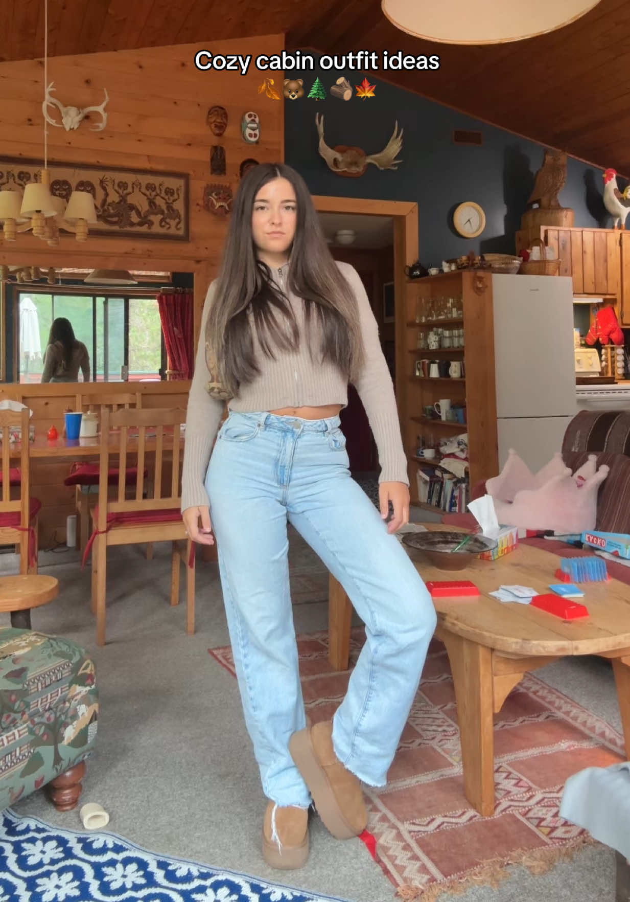 Which is your favourite? #cozyoutfit #falloutfits #cabinoutfit #outfitideas #outfitinspo 