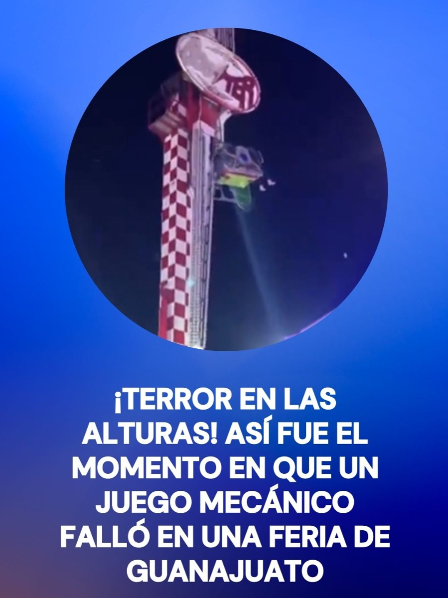 😵 ¡Lo que era divertido terminó en susto! Un juego mecánico –mejor conocido como “El Martillo”- se rompió mientras funcionaba durante la Feria de San Miguel Arcángel en Guanajuato. 🫠 #TikTokInforma #TikTokMeHizoVer #México #Noticias #Seguridad #Viral