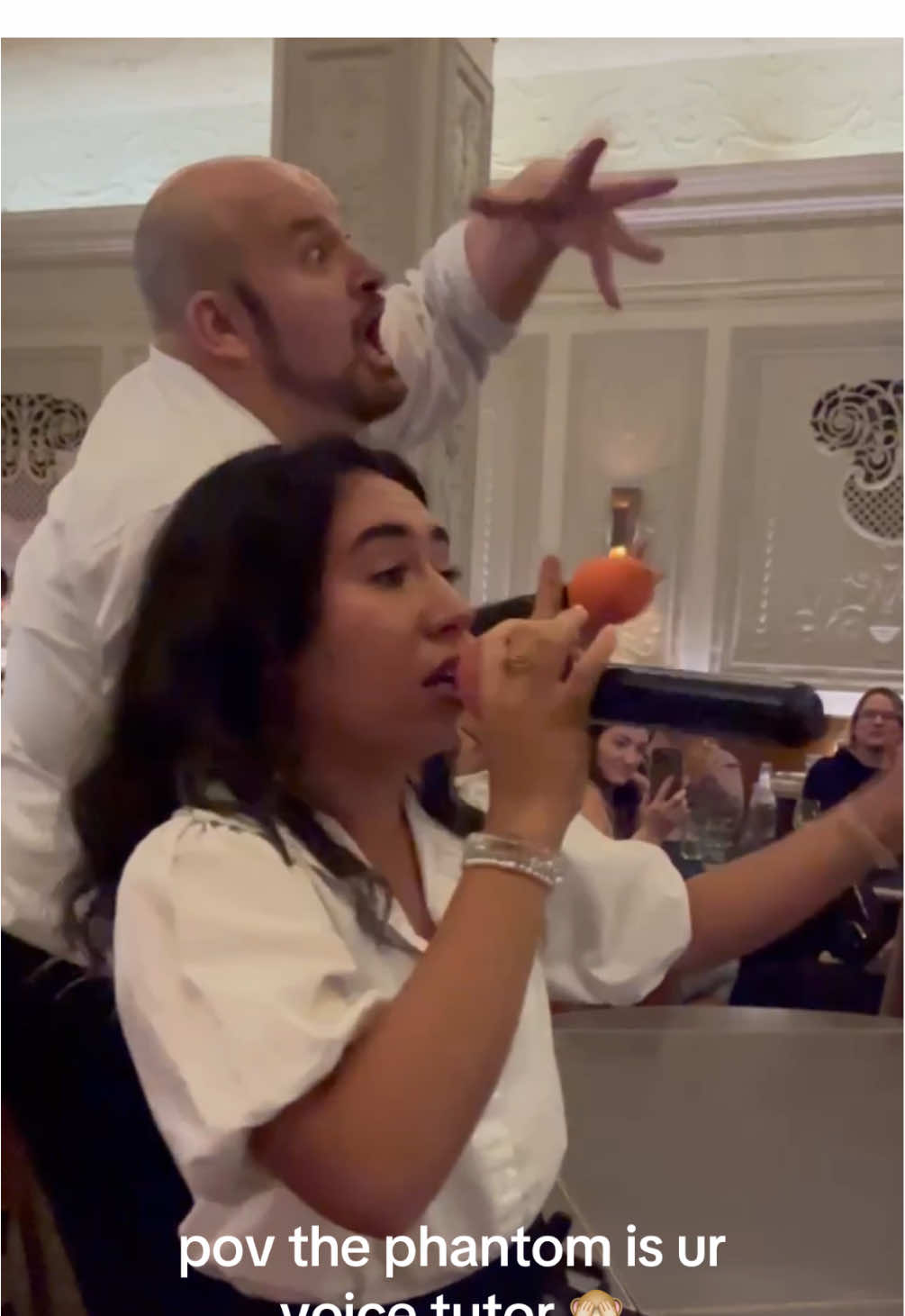 chat is this immersive phantom @Marc Christopher @Tori Jade Lopez  #phantomoftheopera #phantom #opera #theatrekid #theatre 