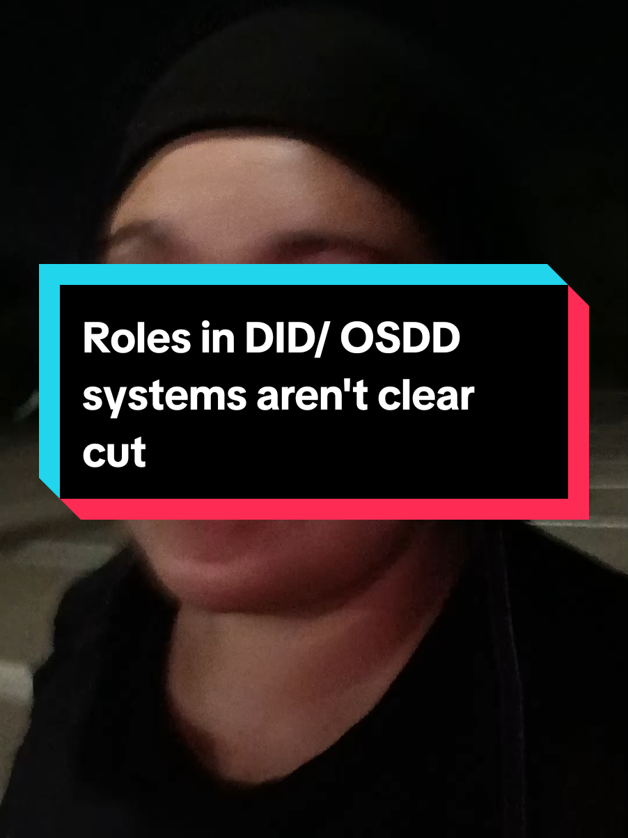 Haven't you missed our cringe DID videos?  screen text: writing DID/ OSDD: Alters have roles, but they're hardly as clean cut as people would like. When someone needs to rest others' cover: new alters show up, folks come out of 