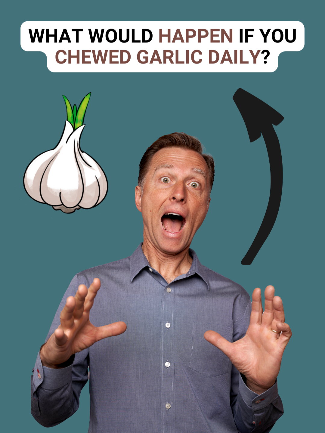 This is what would happen if you chewed garlic every day! #drericberg #garlic #healthyliving #health