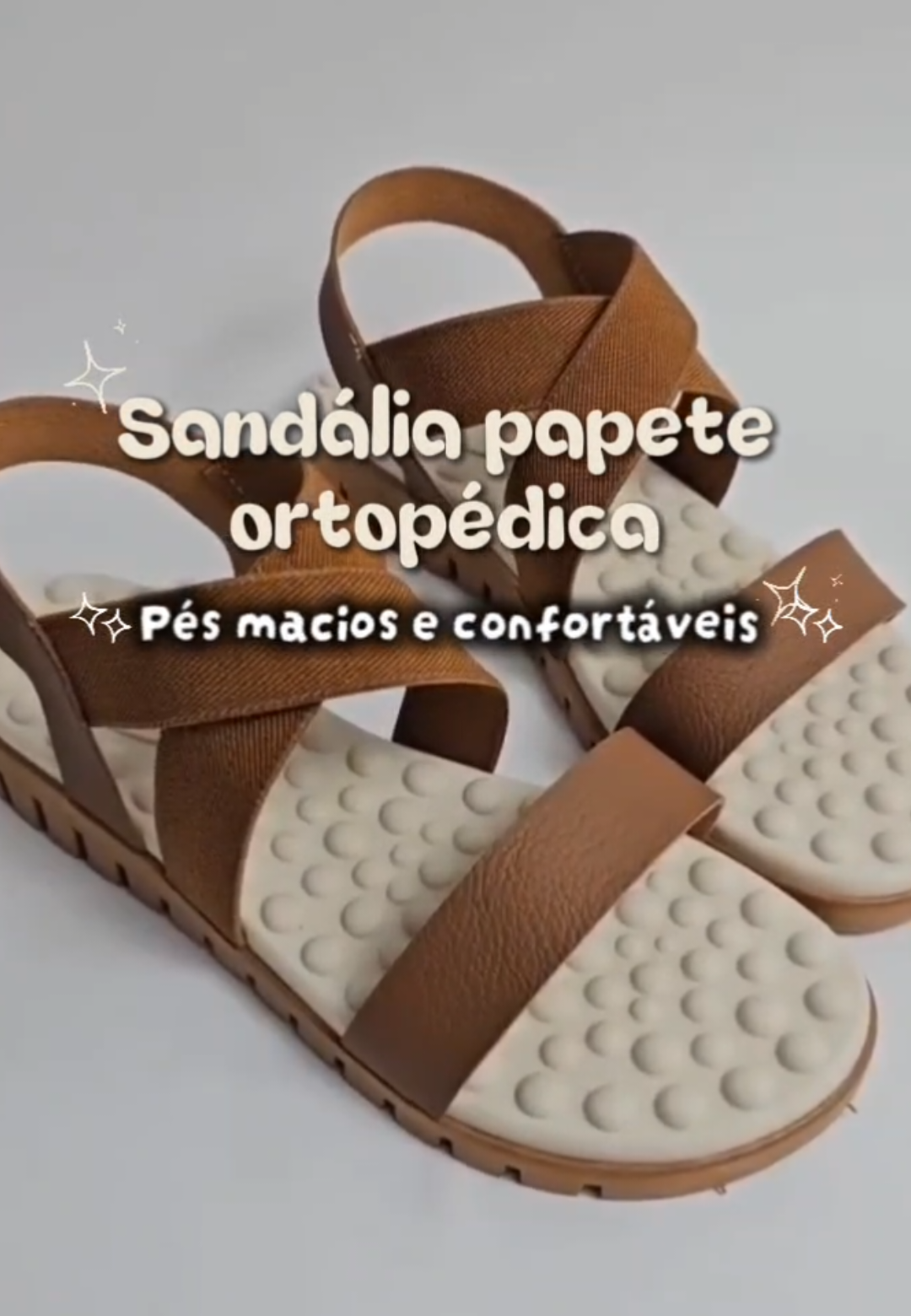 Sandália papete ortopédica anatômica massageadora ✨😱 #tiktokshop #sandaliapapete #sandaliaanatomica #sandaliamassageadora #sandaliaortopedica 