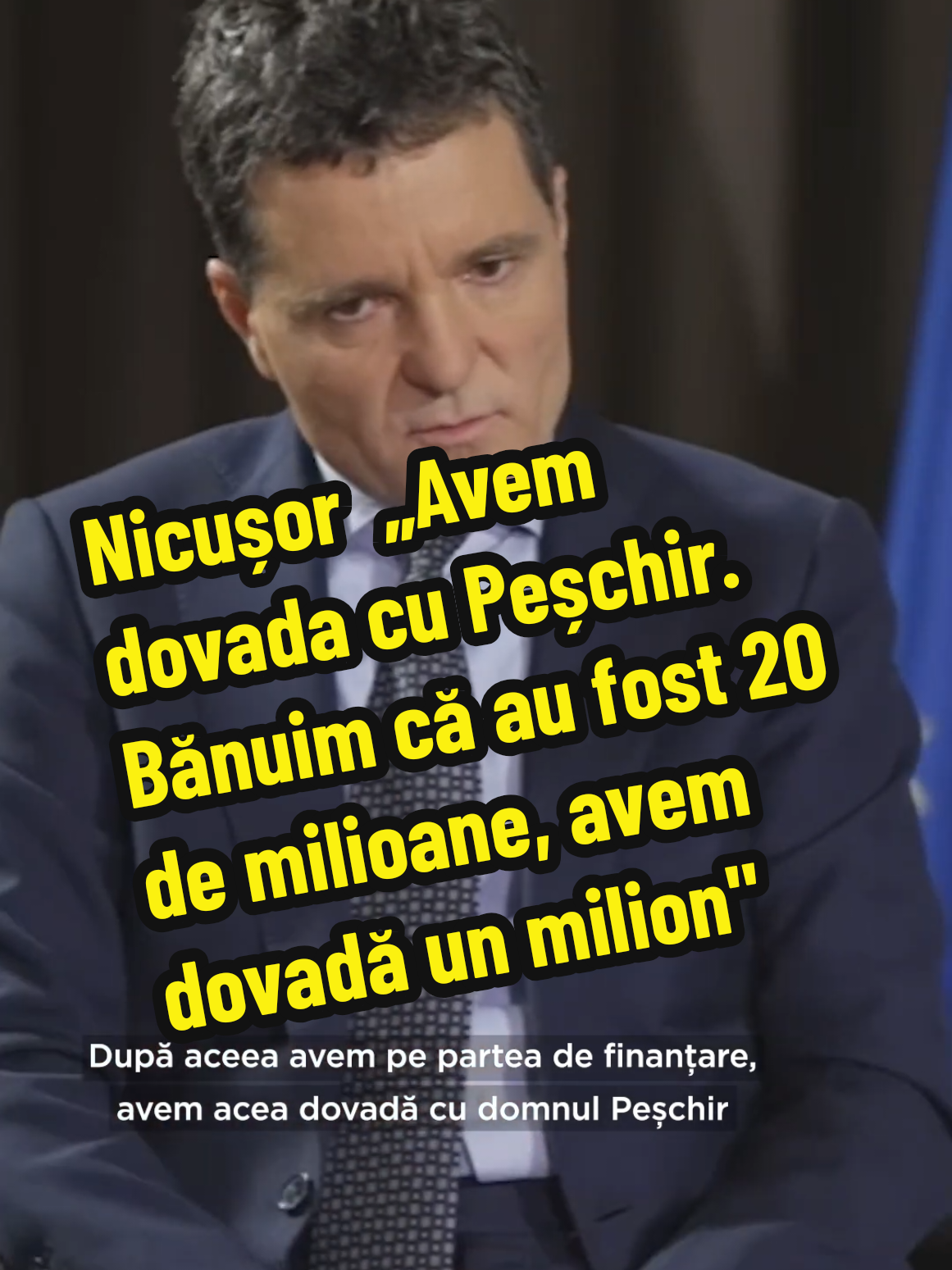 Nicușor Dan: „Avem dovada cu Peșchir. Bănuim că au fost 20 de milioane, avem dovadă un milion” #fyp #foryoupage #fyv #trending #buculeiion 