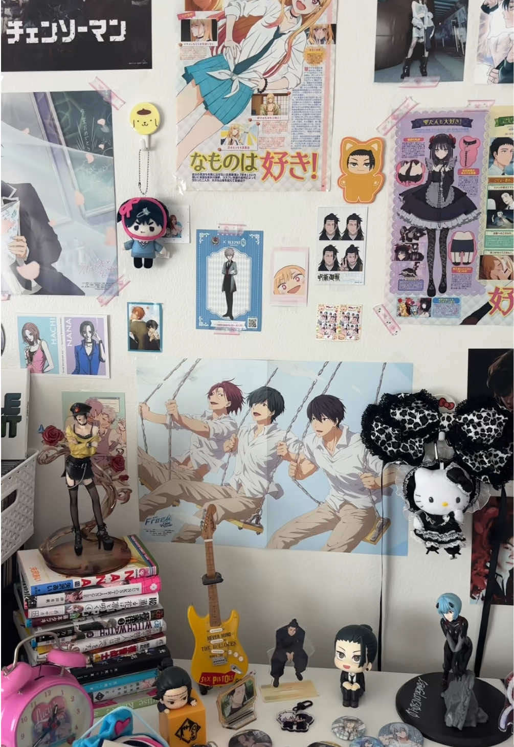 added a few new posters :D #videodiary #digitaldiary #room #posters #anime #manga #jjk #satosugu #tshd #thesummerhikarudied #nana #aiyazawa #fashion #aot #csm #nge #aesthetic #pinterest #residentevil #fyp #foryou #mutuals 