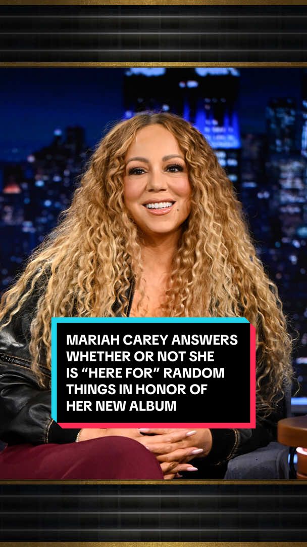 @Mariah Carey answers whether or not she is “here for” random things in honor of her new album, Here For It All! #FallonTonight #TonightShow #MariahCarey #JimmyFallon 