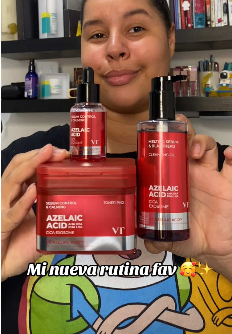 VT Cosmetics AZ Care Cleansing Oil + AZ Care Toner Pad + Azelaic Calmim Ampoule = mi rutina “reset + glow” 💫 El oil limpia profundamente sin resecar, el toner pad regula sebo y calma los poros, y la ampolla con azelaico calma + refuerza la barrera. Mi piel nunca se sintió tan equilibrada y luminosa. @vtcosmetics_latam #vtcosmetics #vtcare #azcare #skincareroutine #kbeauty I received this product for free from Picky and VT Cosmetics in exchange for my honest review.