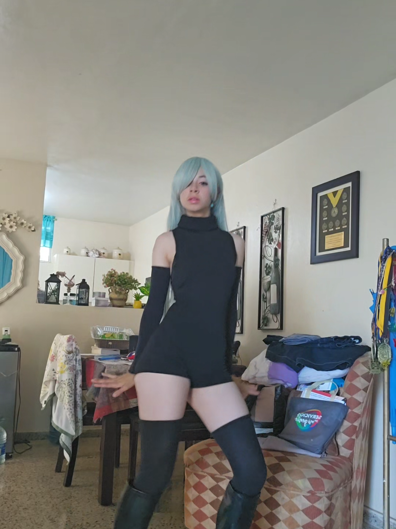 JAJAJAJA no puedo bailar casi me hacaban de vacunar el brazo  😭 #nanatzunotaizai #elizabethliones #elizabethcosplay #fypシ #cosplay 