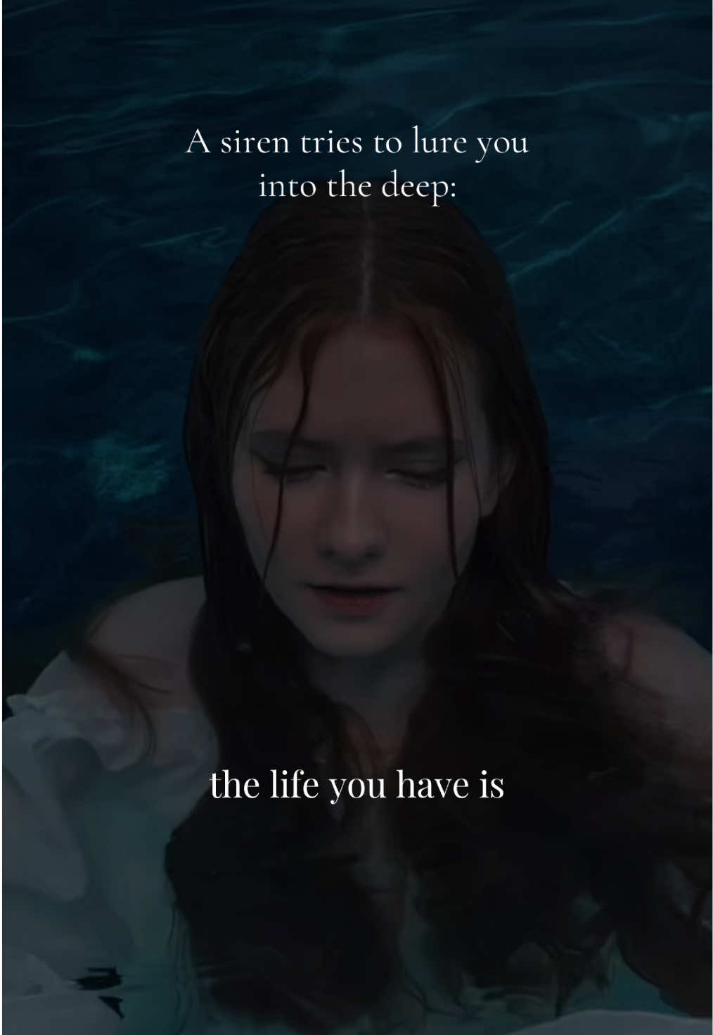 Would you dive? 🌊 Song: “Siren” by Lilith Max #sirencore #mermaidhair #greekmyth #darkfantasy #siren 