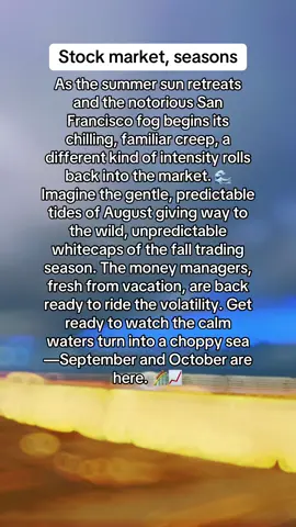 It looks like a bull market will run through the end of the year, but you never know, fall is the time of volatility and change. ##stockmarket##fall##sanfrancisco##seasonschange##2025