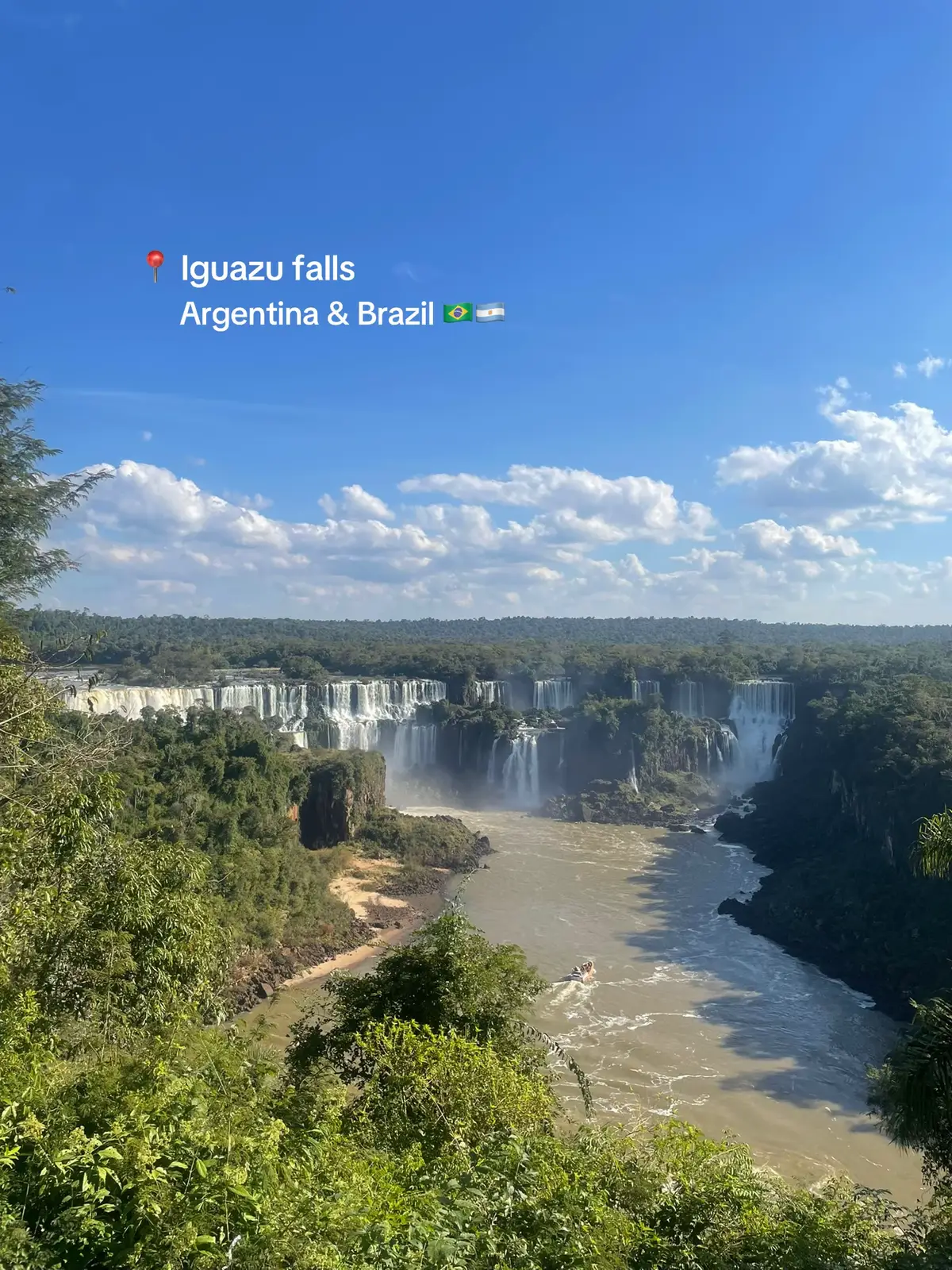 A must see during your visit to brazil. Usually a 2 day stay to be able to visit the falls from both sides (Foz do Iguaçu, Brazil and Puerto Iguazú, Argentina).  #iguazu #travel #brazil #hiddengems #argentina 