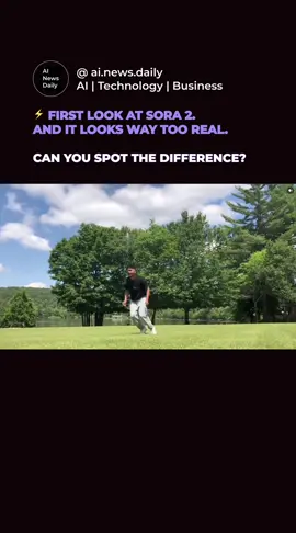 OpenAI just turned up the heat with Sora 2 and the realism is insane! Now it generates not just video but also audio: voices, background sounds, the full package. What’s new: • Create short 10-second videos from a simple text prompt • Use Cameo to put yourself into the video (ID verification required) • Let others remix your clips if you want, with built-in co-ownership of likeness This feels less like a tool and more like a glimpse of what content creation might look like next year. Hollywood, streamers, ad agencies - no one’s safe. 👀 What do you think: is this creative freedom or chaos waiting to happen? Source: @openai Follow @ai.news.daily for more! . . #sora2 #openai #aivideo #genai #futureofai          