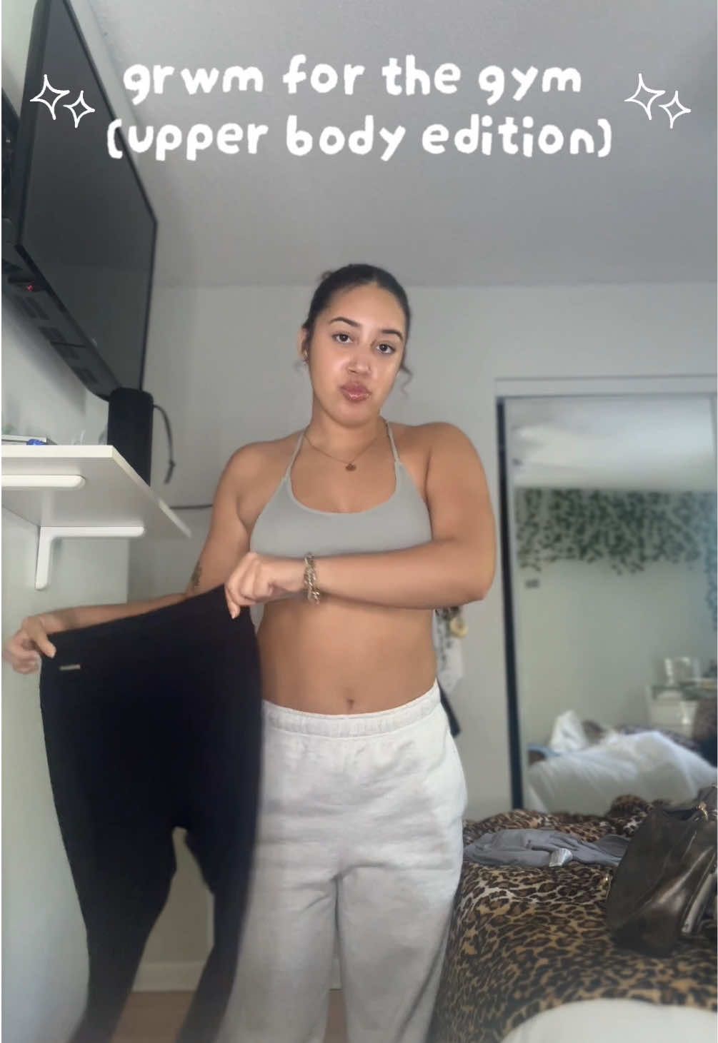 gym fit ✔️ pump music ✔️ new editing skills loading ⏳💪✨ #GRWM #GymTok