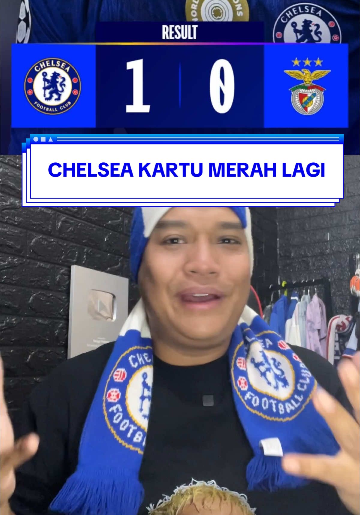 Membalas @Mochitaa #Chelsea 1-0 #benfica kartu merah lagi aja. @Ranggi Pratama #championsleague 